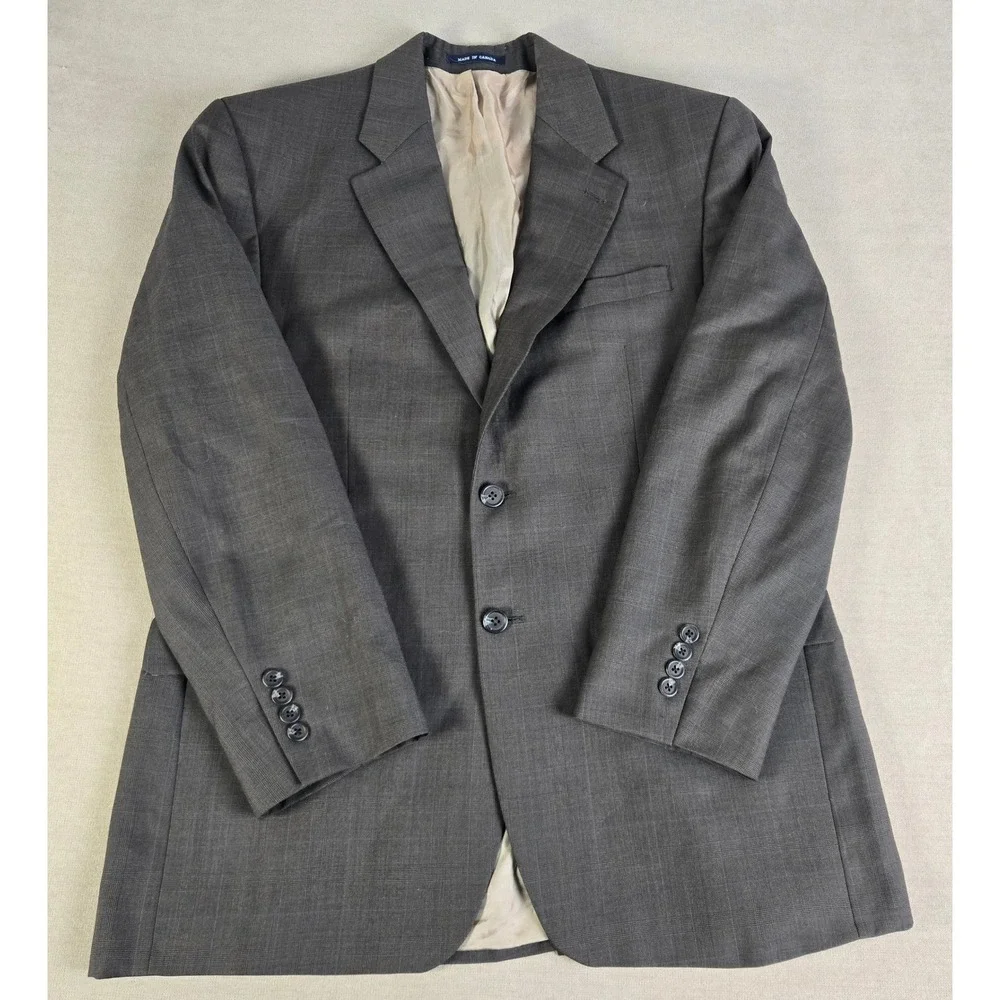 Ralph Lauren Men's Wool Glen Plaid Blazer Jacket Gray Green Blue‎ Size 42R